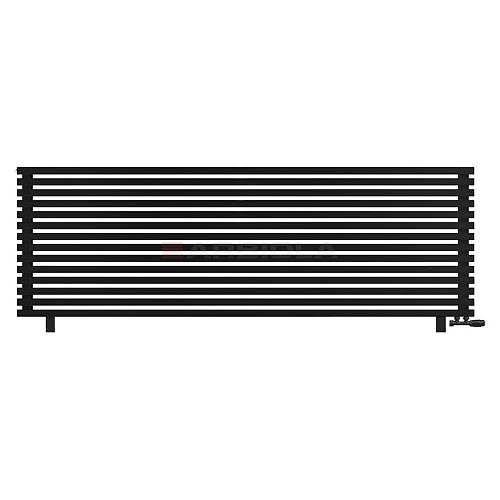 Arbiola Gorizont Ritmo VZ 2500-40-14 секций чёрный горизонтальный  радиатор c нижним подключением (на ножках)