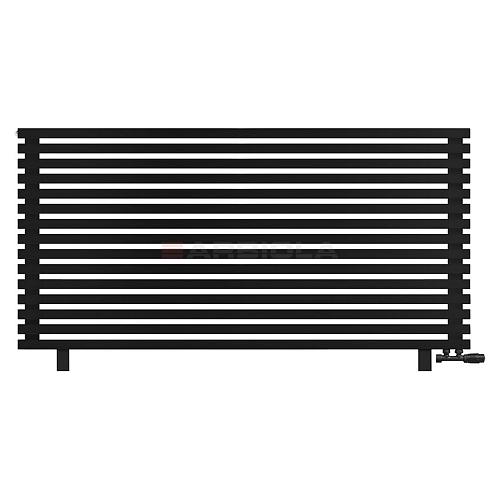 Arbiola Gorizont Ritmo VZ 1500-40-15 секций чёрный горизонтальный  радиатор c нижним подключением (на ножках)