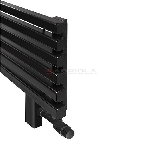 Arbiola Gorizont Ritmo VZ 1000-40-04 секции чёрный горизонтальный  радиатор c нижним подключением (на ножках)