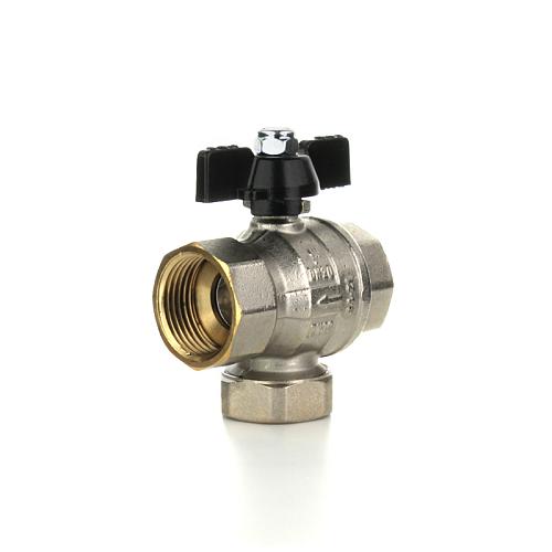 Elsen Кран шаровой с фильтром механической очистки ВВ 1/2", ручка - бабочка