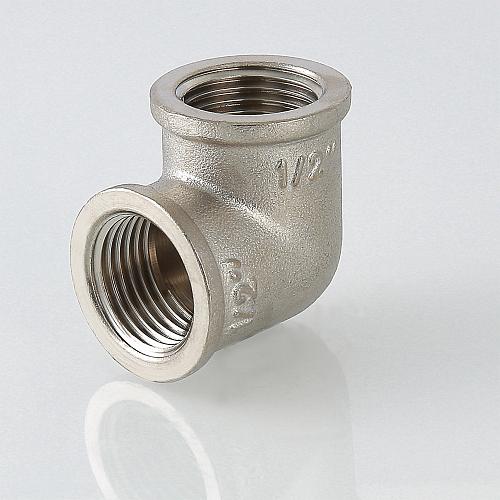 Valtec 1/2" Угольник угловой латунный никелированный