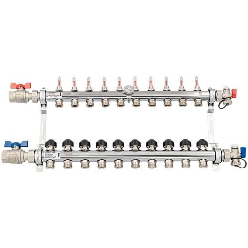 РЕХАУ К-т коллекторов HKV-D из нерж. стали на 10 контура с шар. кранами