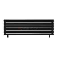 Arbiola Gorizont Liner HZ 2000-36-10 секции черный горизонтальный радиатор c боковым подключением с ножками