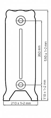 Radimax Windsor 350 10 секции чугунный радиатор