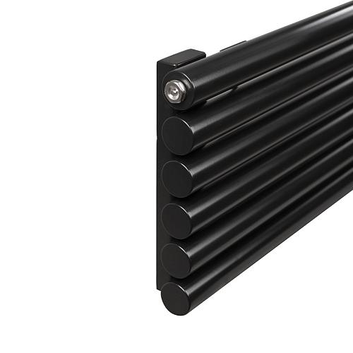Arbiola Gorizont Iris H 2200-42-12 секции черный горизонтальный радиатор c боковым подключением