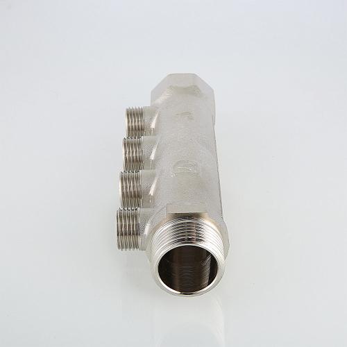 Valtec 3/4", 3 х 1/2" Коллектор с наружной резьбой 3 вых. (плоское уплотнение)