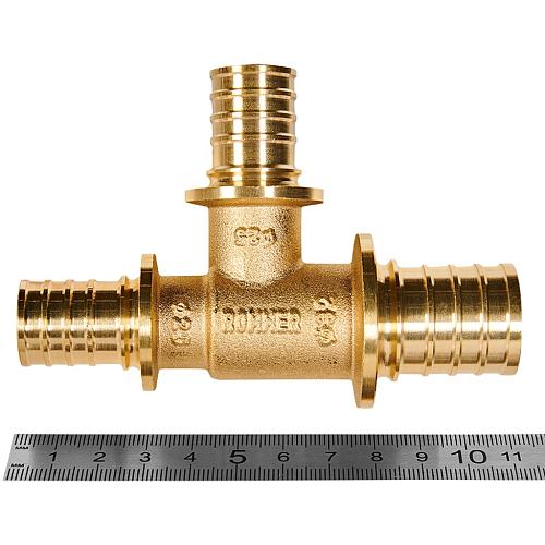 ROMMER Тройник переходной 32x25x25 для труб из сшитого полиэтилена осевой