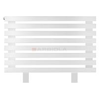 Arbiola Gorizont Ritmo HZ 1000-40-08 секций белый горизонтальный  радиатор c боковым подключением (на ножках)