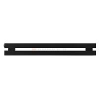 Arbiola Gorizont Ritmo H 700-40-02 секции чёрный горизонтальный  радиатор c боковым подключением