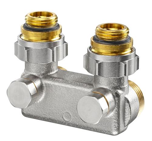 Oventrop Multimodul 3/4"НРх1/2"НР Перепускной кран для радиаторов с нижним угловым подключением