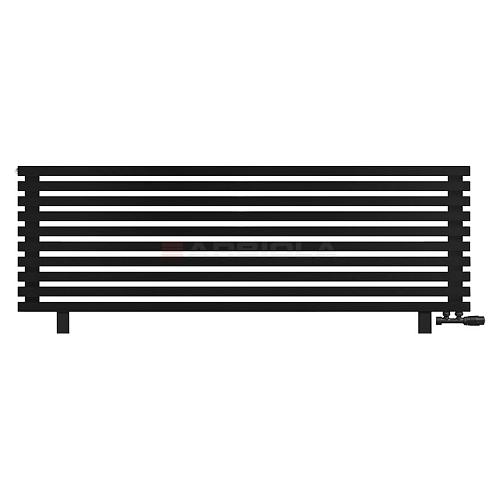Arbiola Gorizont Ritmo VZ 1750-40-10 секций чёрный горизонтальный  радиатор c нижним подключением (на ножках)