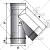 Тройник 45° Вулкан 200 мм VHR без изоляции