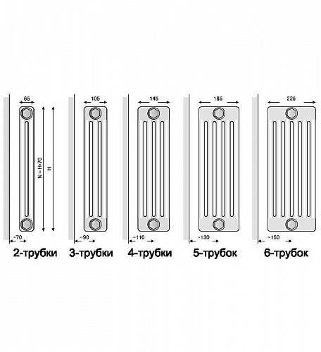 Arbonia 3050 24 секции стальной трубчатый радиатор