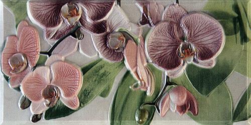 Fabresa Orquideas Cenefa-3 Rosa 10x20 декоративный элемент