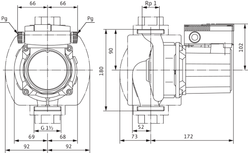 Wilo TOP-Z 25/10 EM PN6/10 Циркуляционный насос