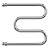 Terminus М-образный 3/4" 600x500 Водяной полотенцесушитель 