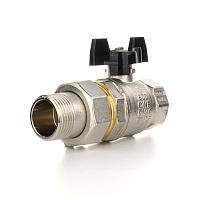 Elsen Кран шаровой, Strong T, НВ 1/2", ручка - бабочка, с накидной гайкой