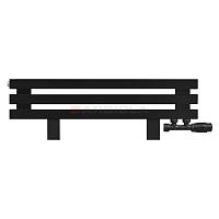 Arbiola Gorizont Ritmo VZ 1000-40-03 секции чёрный горизонтальный  радиатор c нижним подключением (на ножках)