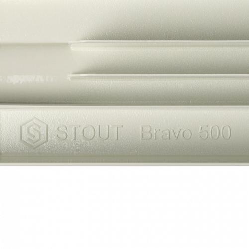 Stout Bravo 350 01 секция Алюминиевый радиатор секционный 