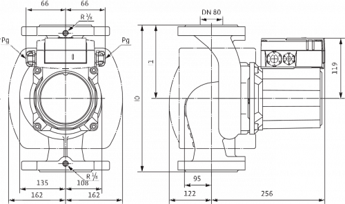 Wilo TOP-Z 80/10 DM PN6 RG Циркуляционный насос