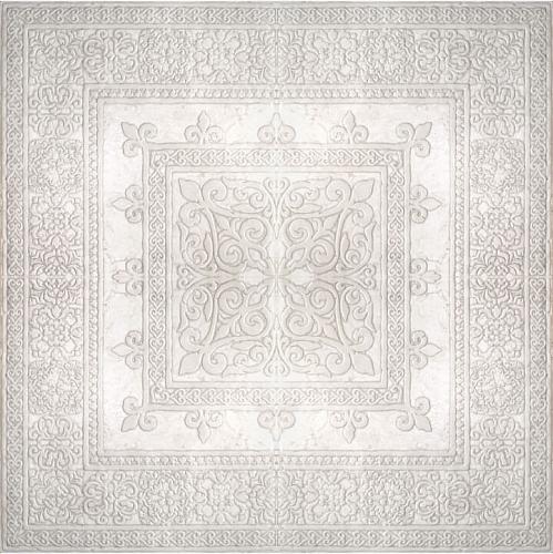 Absolut Ceramica Papiro Roseton Gotico White 60x60 см Панно