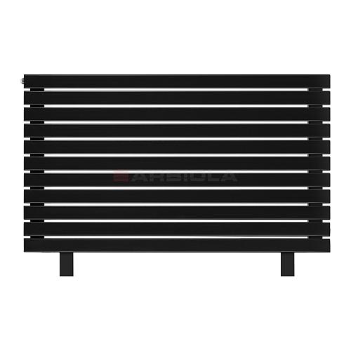 Arbiola Gorizont Liner HZ 1200-36-11 секции черный горизонтальный радиатор c боковым подключением с ножками