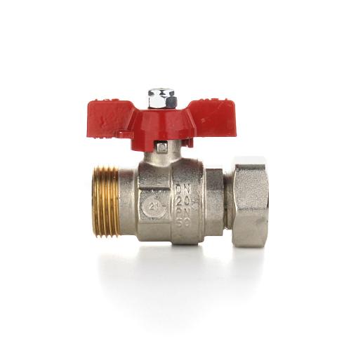 Elsen Кран шаровой НВ 1 1/4", ручка - бабочка, с накидной гайкой и возможностью опломбировки