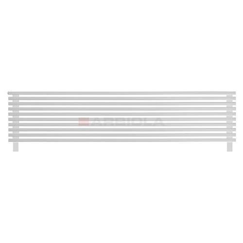 Arbiola Gorizont Compact HZ 2500-63-10 секции белый горизонтальный радиатор c боковым подключением с ножками