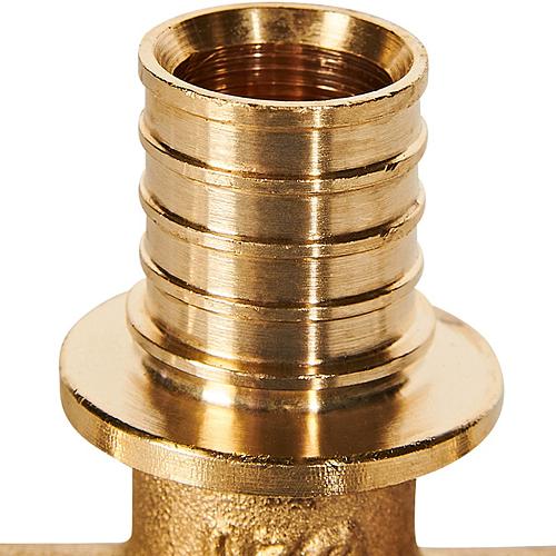 ROMMER Тройник равнопроходный 20x20x20 для труб из сшитого полиэтилена осевой