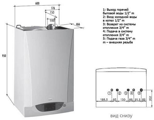 Baxi NUVOLA-3 Comfort 320 Fi настенный  газовый котел (двухконтурный)