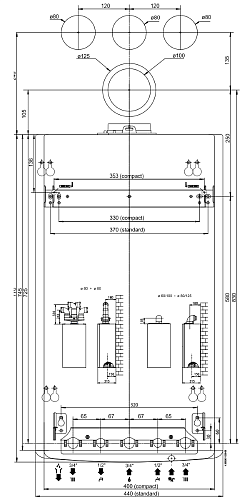 Chaffoteaux (Ariston) Pigma Ultra System 25 FF Настенный одноконтурный традиционный газовый котел