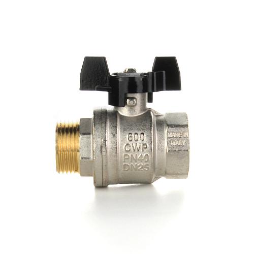 Elsen Кран шаровой, Strong T, НВ 1", ручка - бабочка