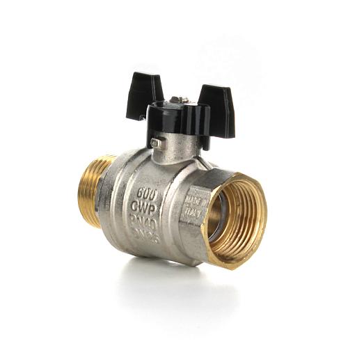 Elsen Кран шаровой, Strong T, НВ 1", ручка - бабочка